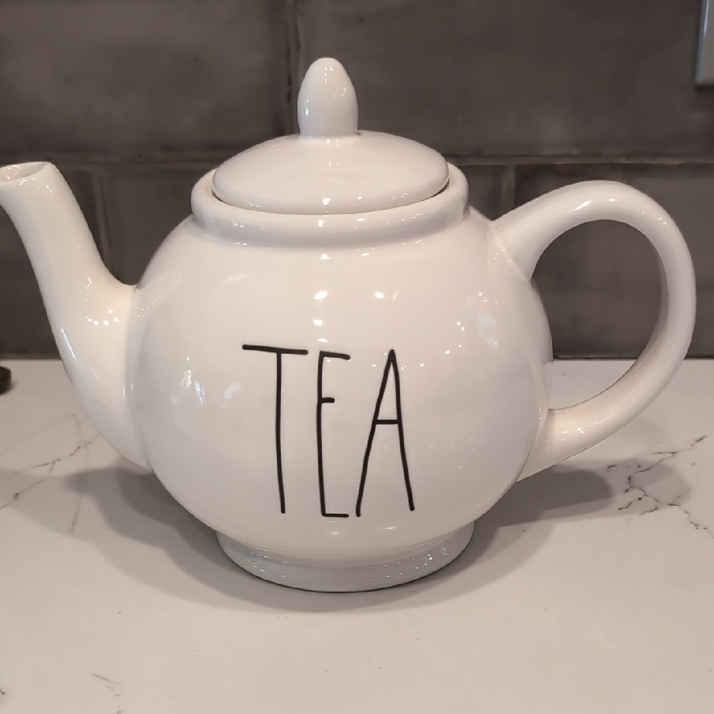 Rae Dunn White Ceramic Teapot